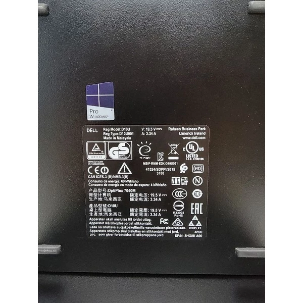 PC MINI DELL OPTIPLEX 7040 CORE I7 6700T-RAM 8GB-SSD 128GB-WIN10-MULUS