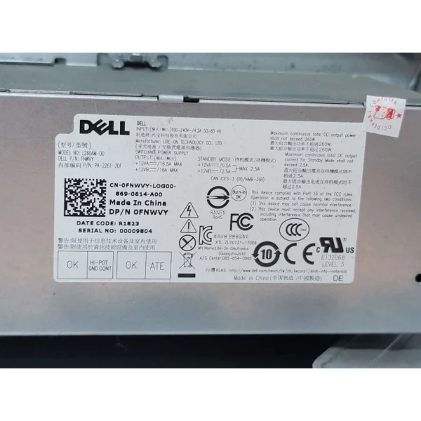 PC DELL OPTIPLEX 3060 MT CORE I3 8100 GEN8-RAM DDR4 8GB-SSD 256GB