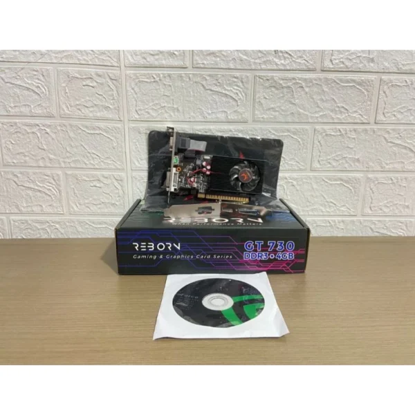 VGA CARD NVIDIA GT 730 4GB DDR3 128 BIT BREND REBORN GARANSI DISTRIBUTOR REBORN 1 TAHUN