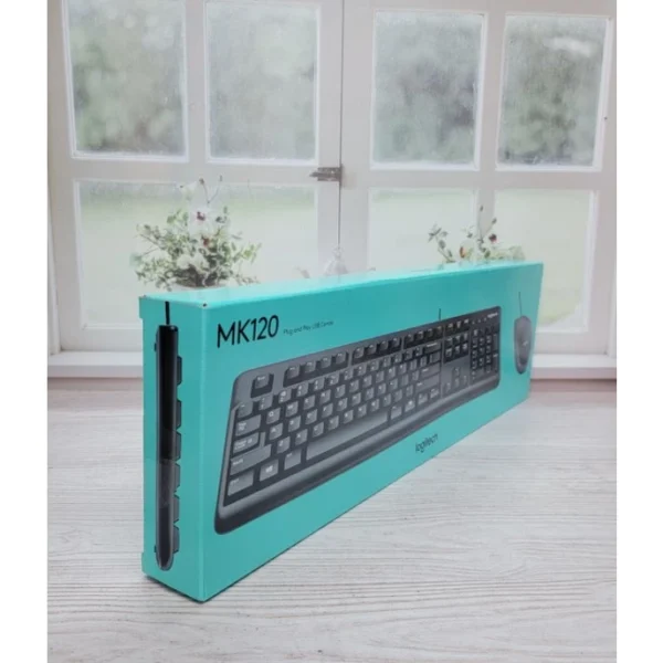 KEYBOARD MOUSE LOGITEC MK 120 USB