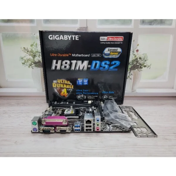 MOTHERBOARD GIGABYTE GA-H81M-DS2 SOCKET 1150 GARANSI 1 TAHUN