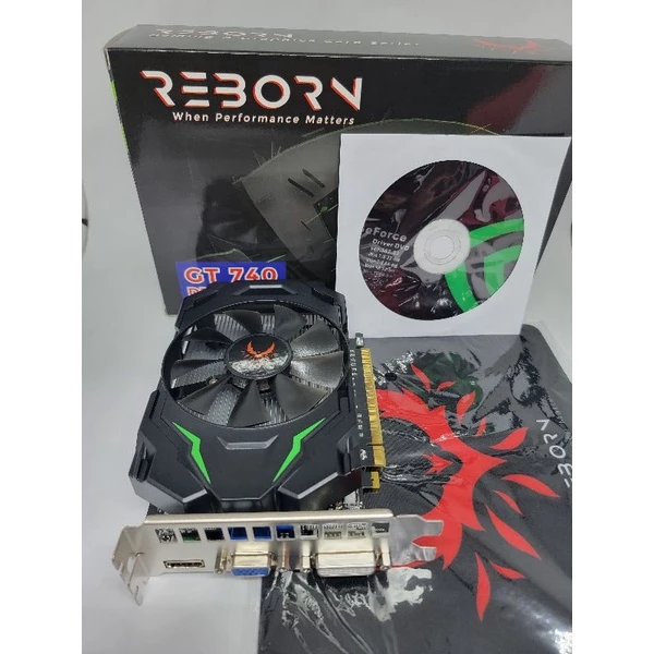 VGA CARD NVIDIA GT 740 DDR5 4GB 128 BIT BREN REBORN GARANSI DISTRIBUTOR 1 TAHUN