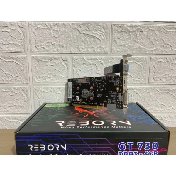 VGA CARD NVIDIA GT 730 4GB DDR3 128 BIT BREND REBORN GARANSI DISTRIBUTOR REBORN 1 TAHUN