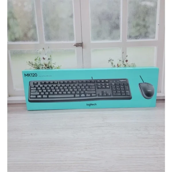 KEYBOARD MOUSE LOGITEC MK 120 USB