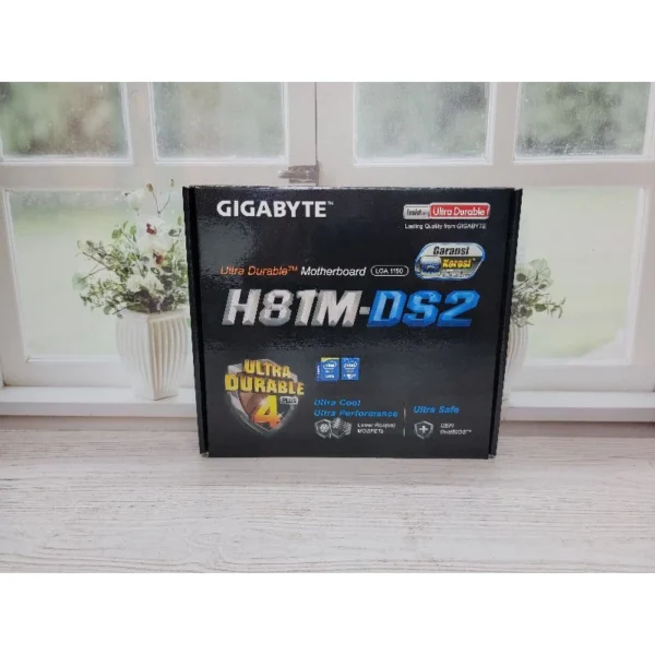 MOTHERBOARD GIGABYTE GA-H81M-DS2 SOCKET 1150 GARANSI 1 TAHUN