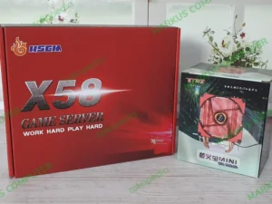 MOTHERBOARD SERVER + PROCESSOR XEON E5645 +FAN ACE COOL GARANSI 1 BARU