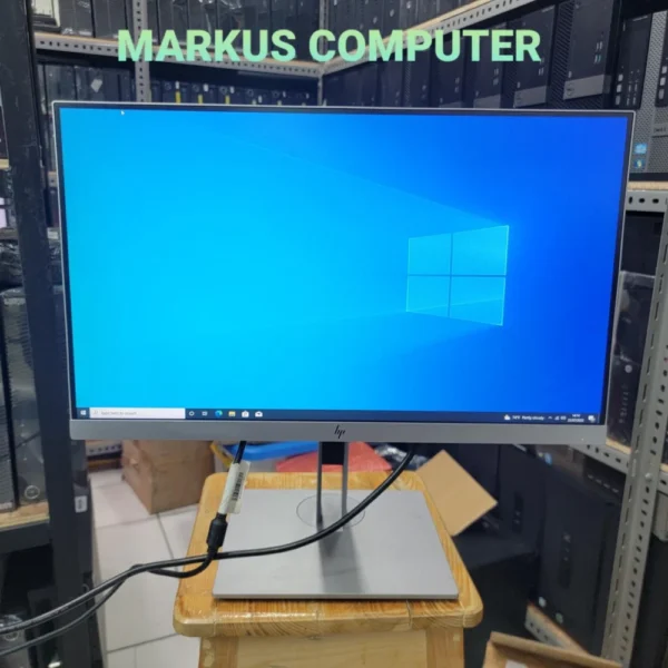 MONITOR HP E223 22 INCHI IPS LAYAR FRAMELESS MODEL NAIK TURUN